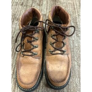 Ariat Leather Ankle Boots‎ Casual Lace Up Work Boots Brown Mens 8.5B Style 17720